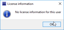 No license information for this user
