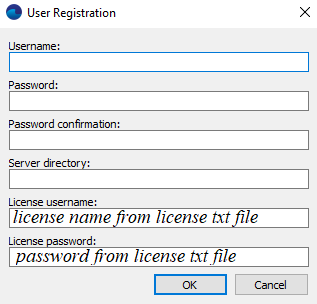 User registration